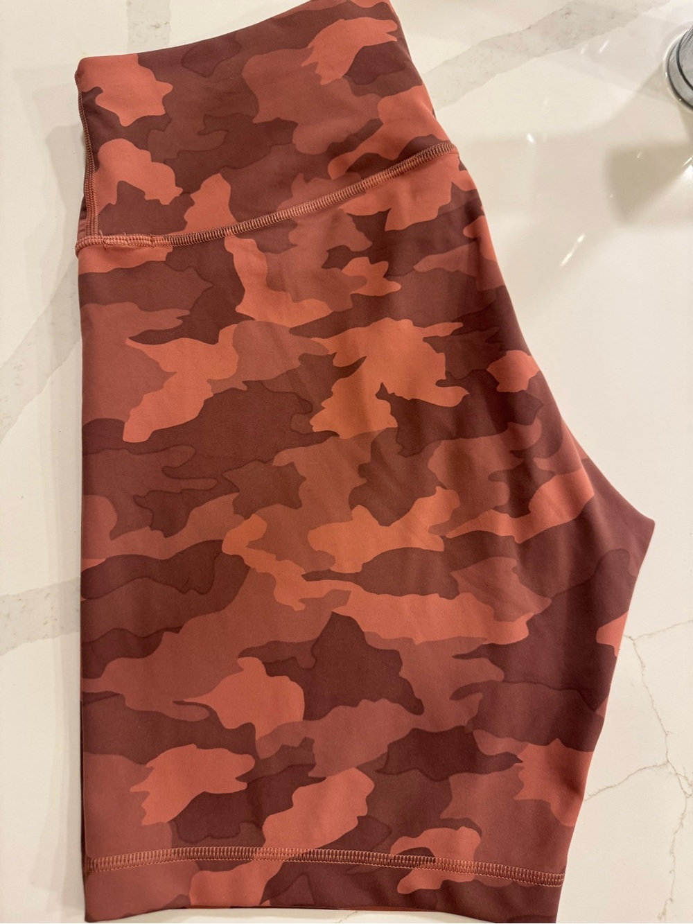 lululemon athletica Rust Camo High-Rise Athletic Shorts